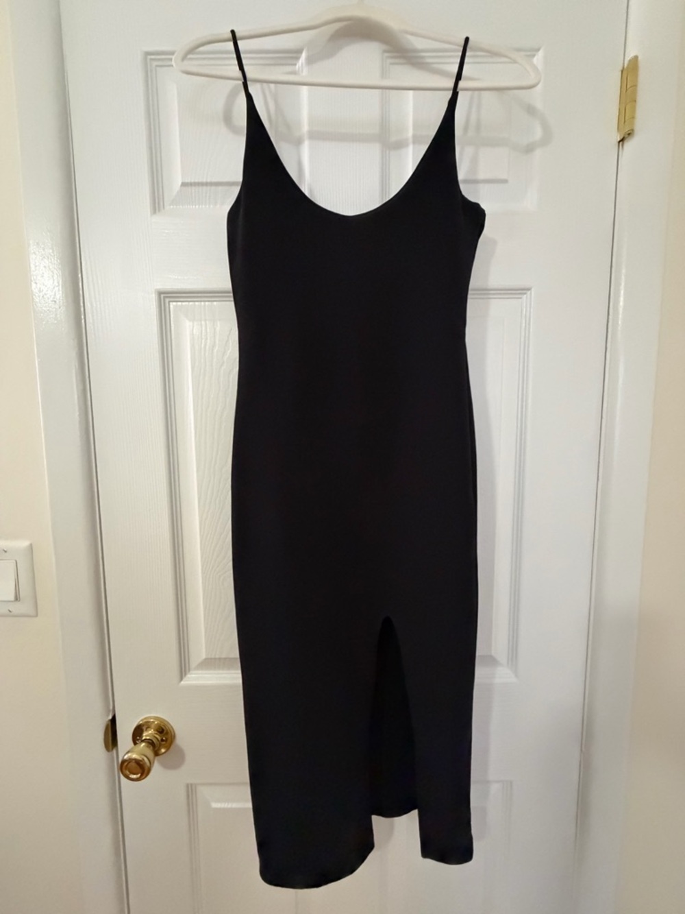 Missguided LBD Midi Dress with Front Slit